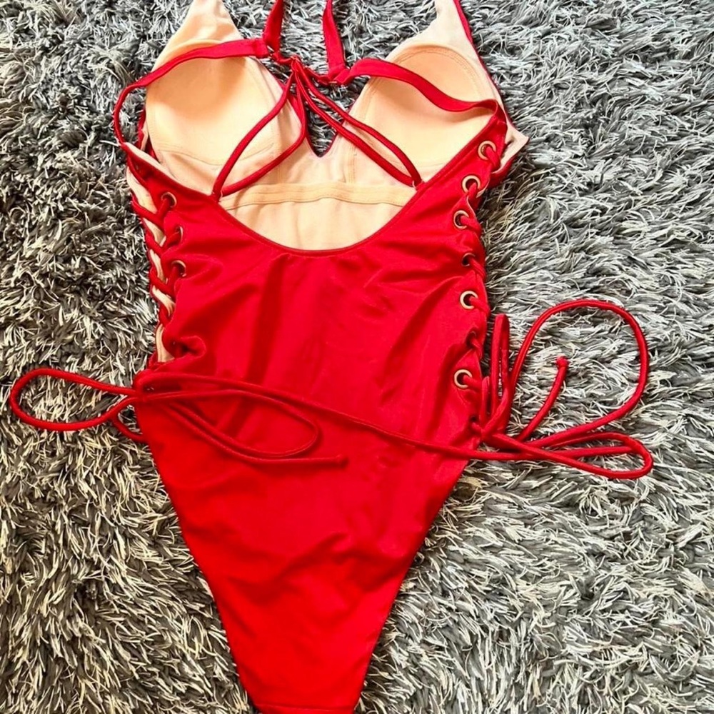 PACSUN red one piece swimsuit